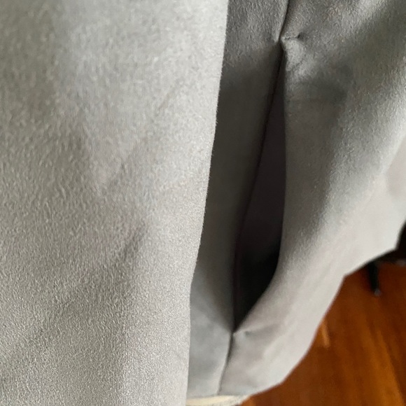 NWT H&M Gray Faux Suede Jacket - Picture 4 of 12